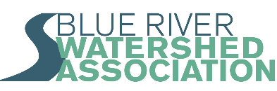 Blue River Watershed Association Logo Showing that Upstacles L.L.C. has worked with them in the past