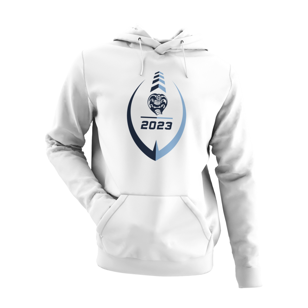 White Adult Essential Fleece Hoodie #2