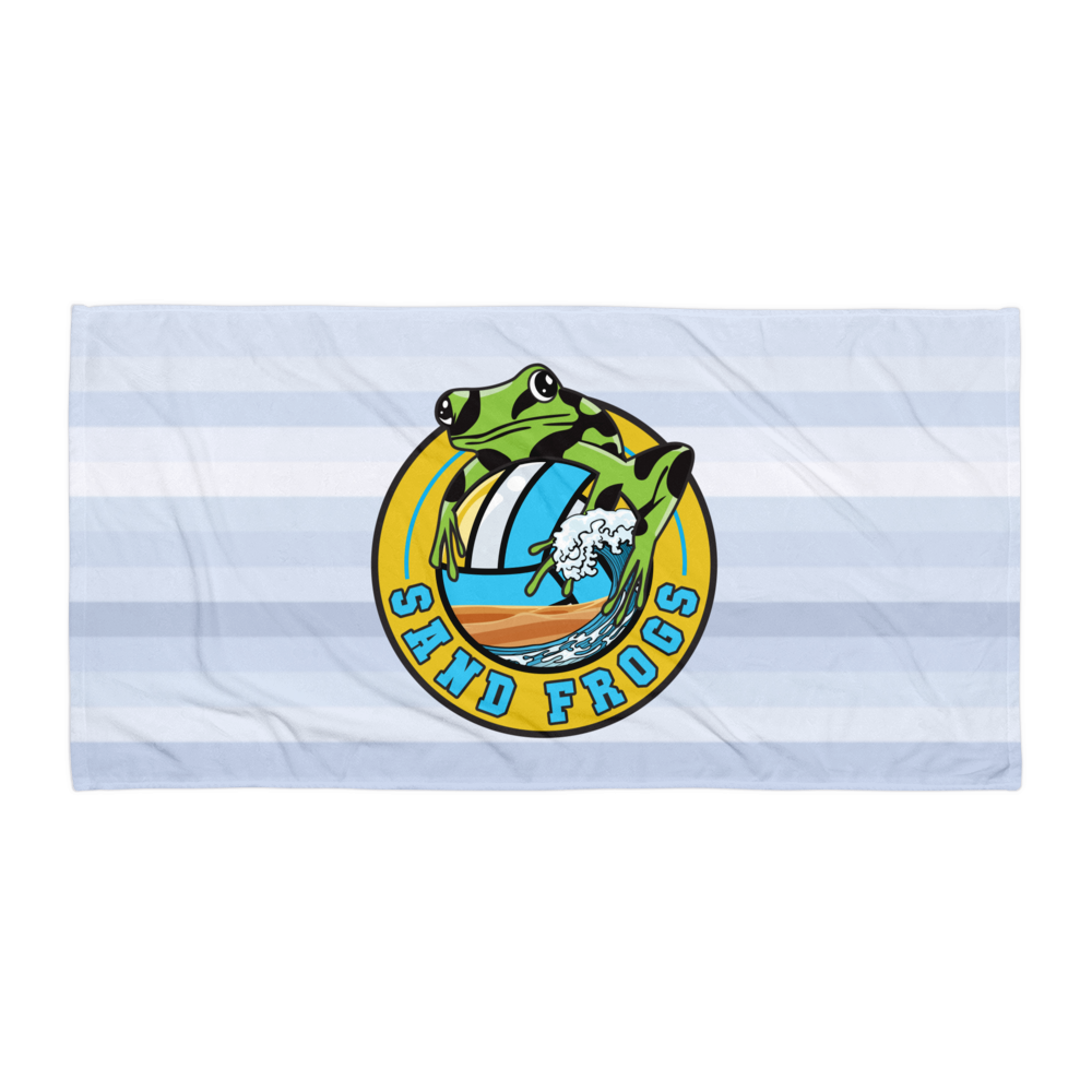 Sand Frogs Beach Towel