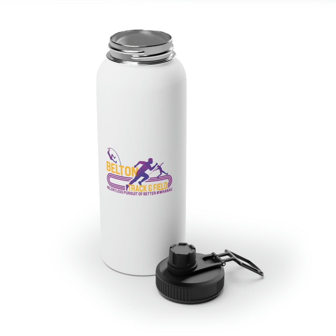 Track & Field Stainless Steel Water Bottle, Sports Lid