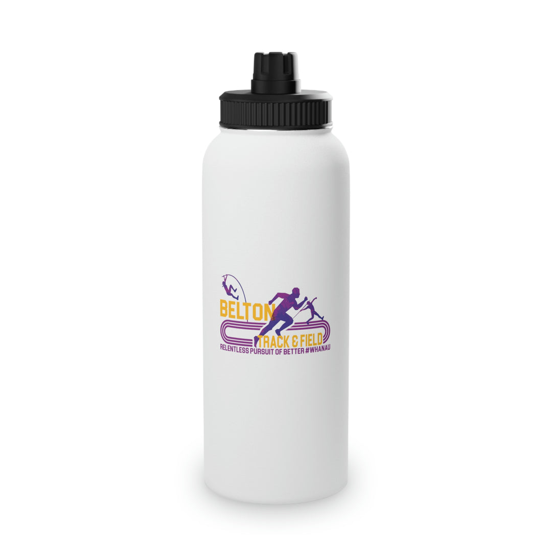 Track & Field Stainless Steel Water Bottle, Sports Lid