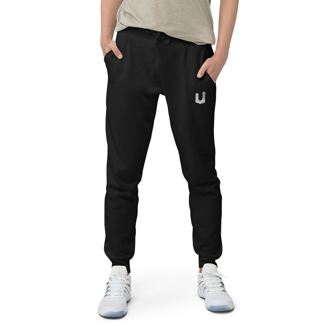 Upstacles - Black Fleece Sweatpants (Unisex)
