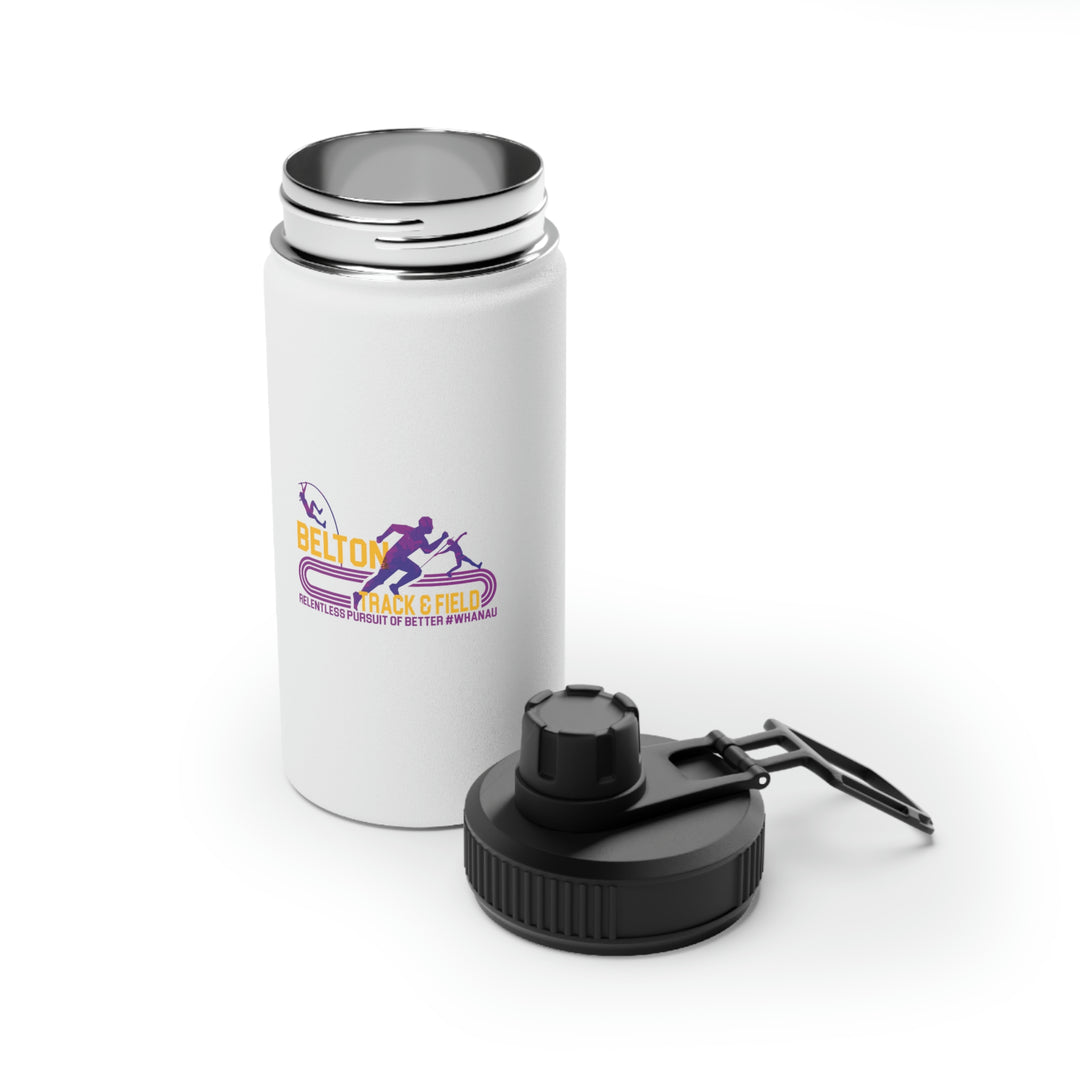 Track & Field Stainless Steel Water Bottle, Sports Lid