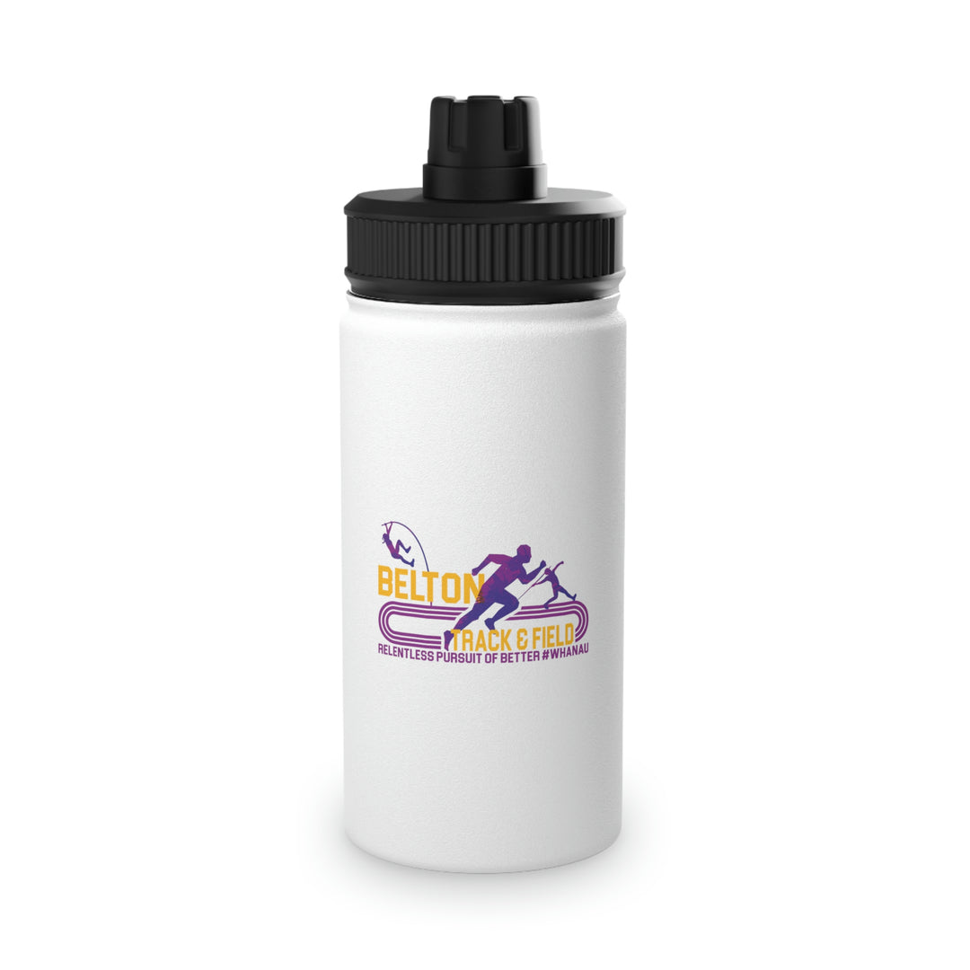 Track & Field Stainless Steel Water Bottle, Sports Lid