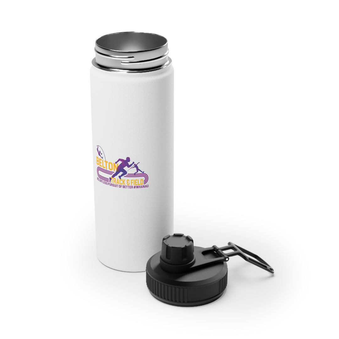 Track & Field Stainless Steel Water Bottle, Sports Lid